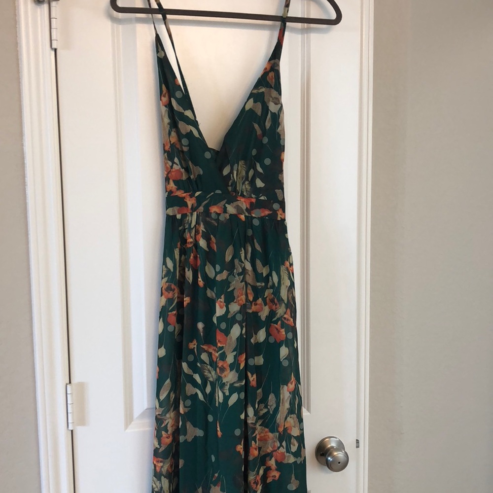 SHEIN maxi flower dress with lining